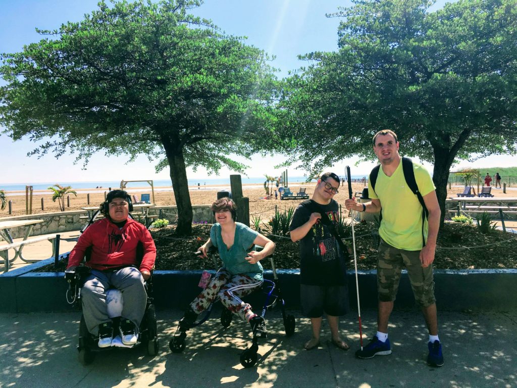 Group on the beach